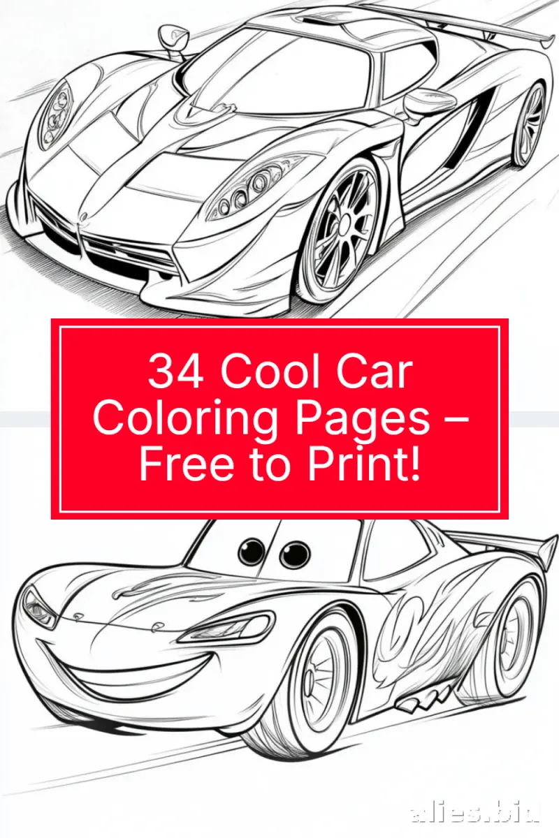 Free Printable Car Coloring Pages For Kids Free Worksheet #17