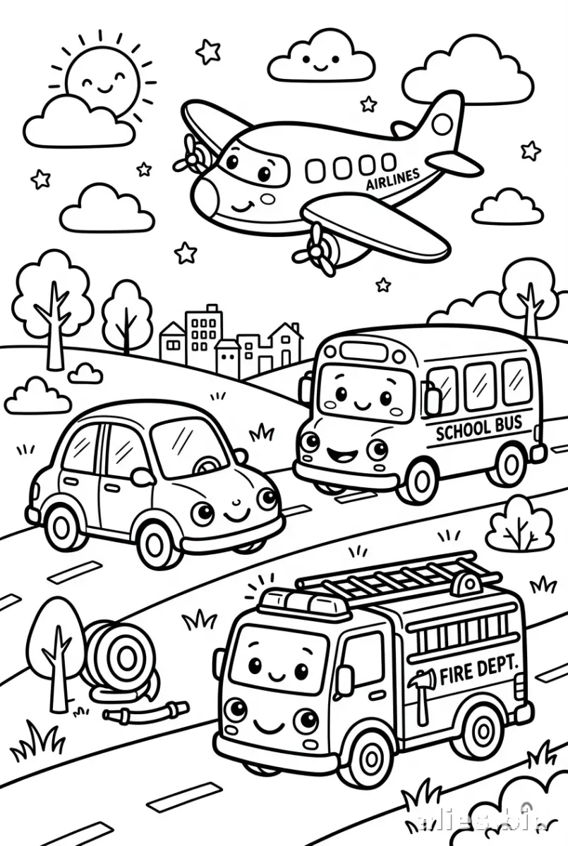Free Printable Car Coloring Pages For Kids Free Worksheet #2