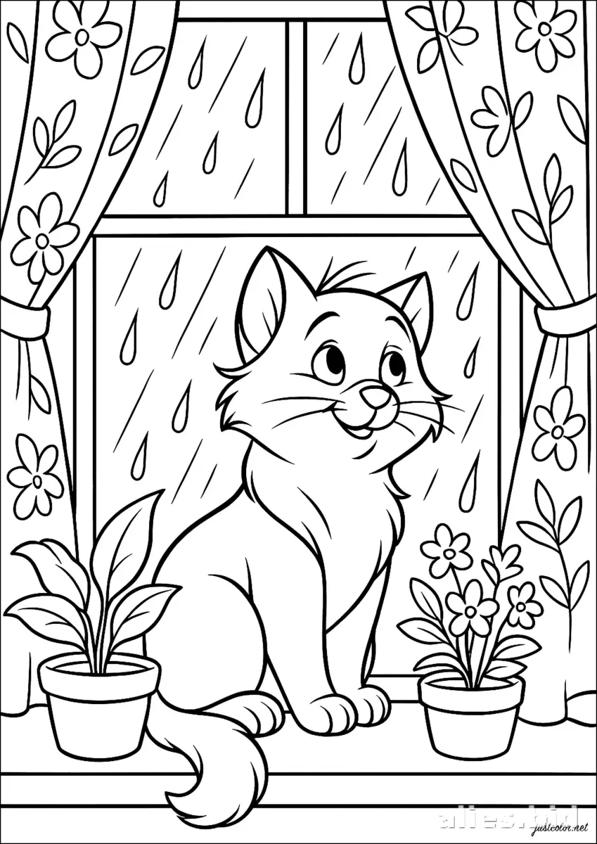 Free Printable Cat Coloring Pages For Kids Free Worksheet #8