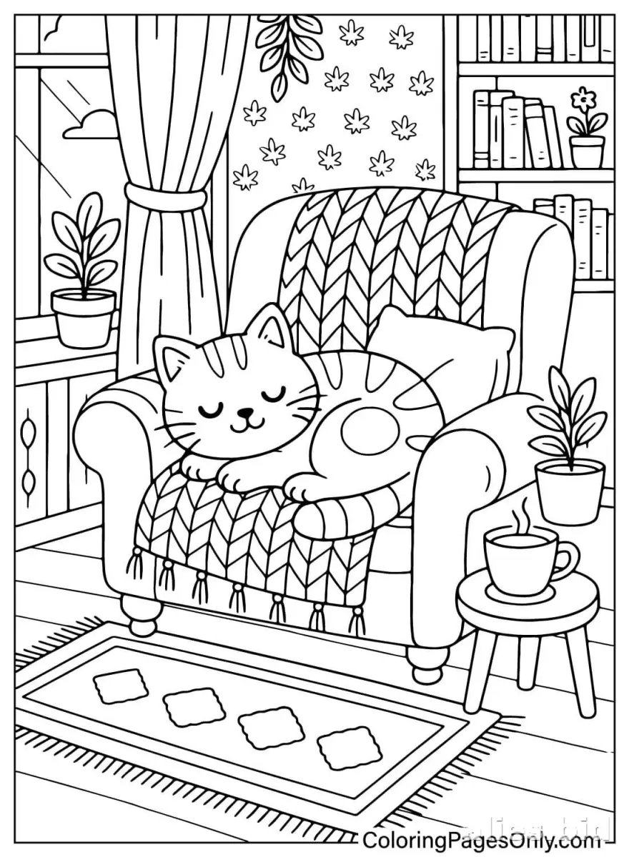 Free Printable Cat Coloring Pages For Kids Free Worksheet #15