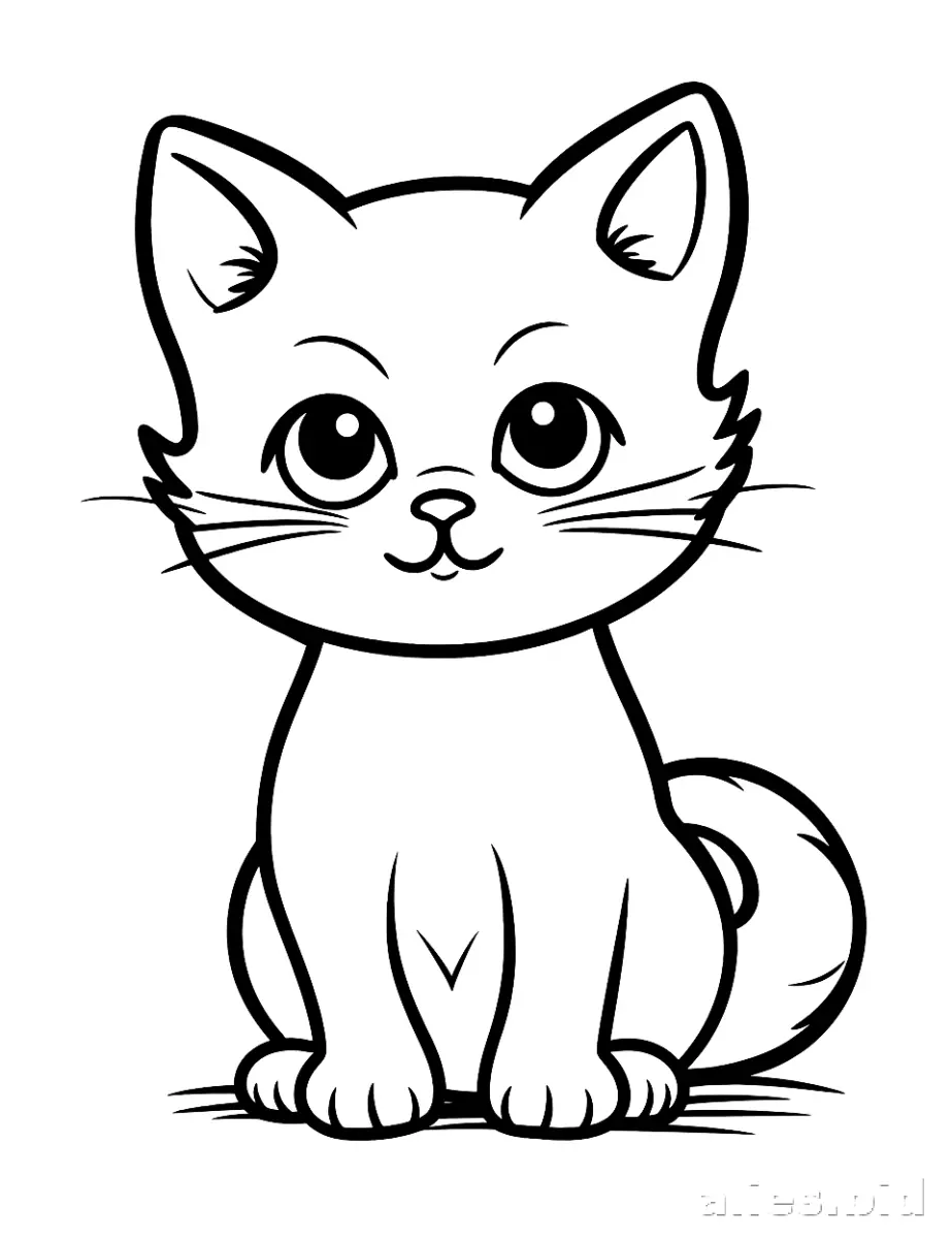 Free Printable Cat Coloring Pages For Kids Free Worksheet #16