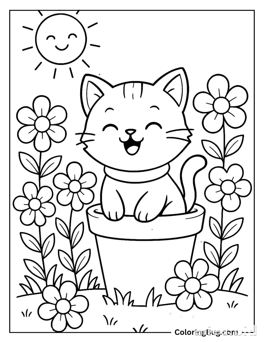 Free Printable Cat Coloring Pages For Kids Free Worksheet #11