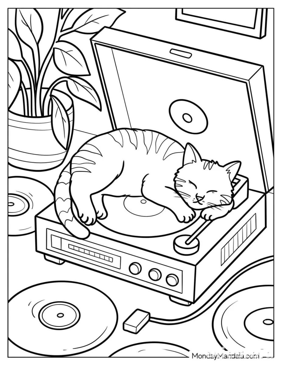 Free Printable Cat Coloring Pages For Kids Free Worksheet #17