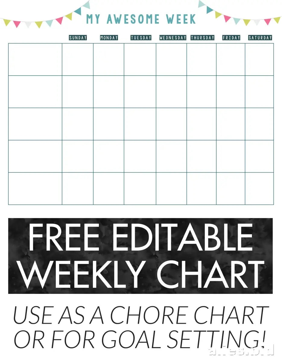 Free Printable Chore Chart Template Free Worksheet #16