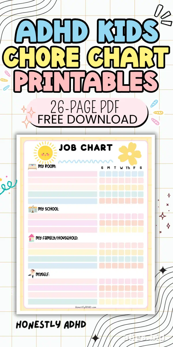 Free Printable Chore Tracker Template Free Print Worksheet #7
