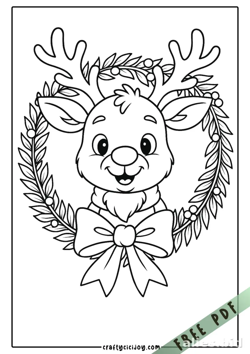 Free Printable Christmas Coloring Pages Free Worksheet #12