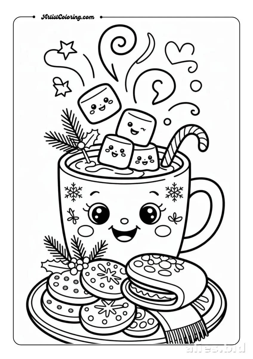 Free Printable Christmas Coloring Pages Free Worksheet #22
