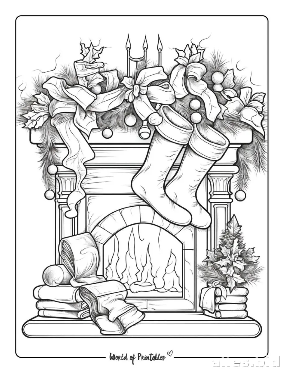Free Printable Christmas Coloring Pages Free Worksheet #17