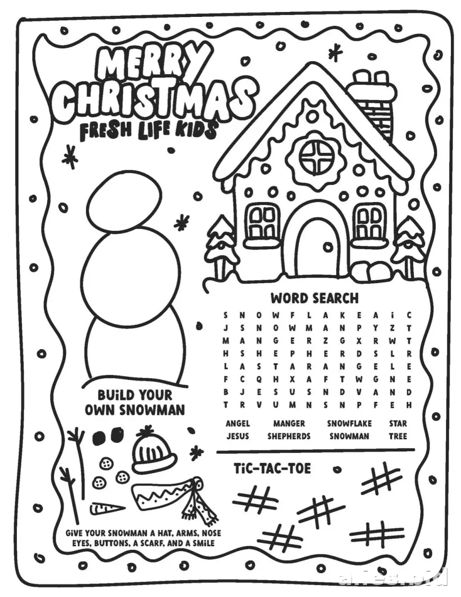 Free Printable Christmas Worksheet For Kids Free #6