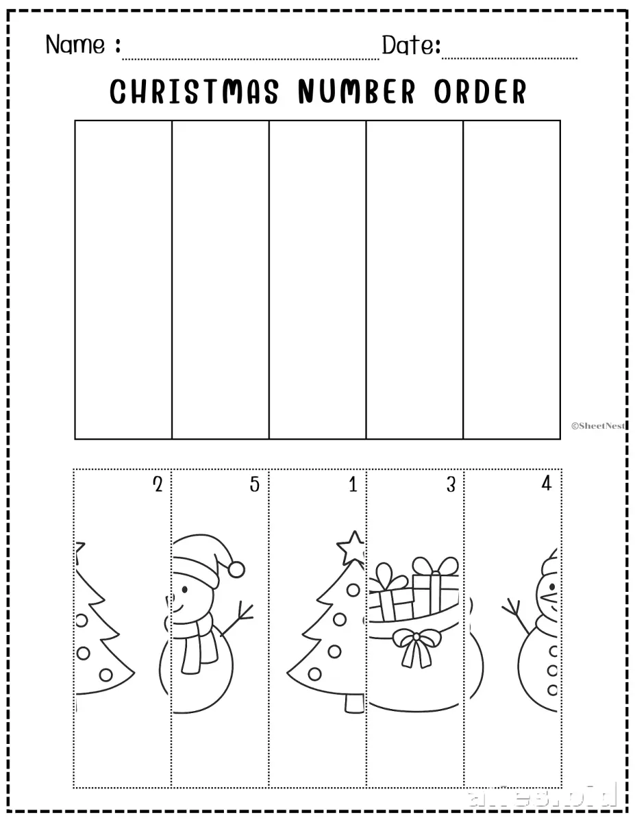 Free Printable Christmas Worksheet For Kids Free #8