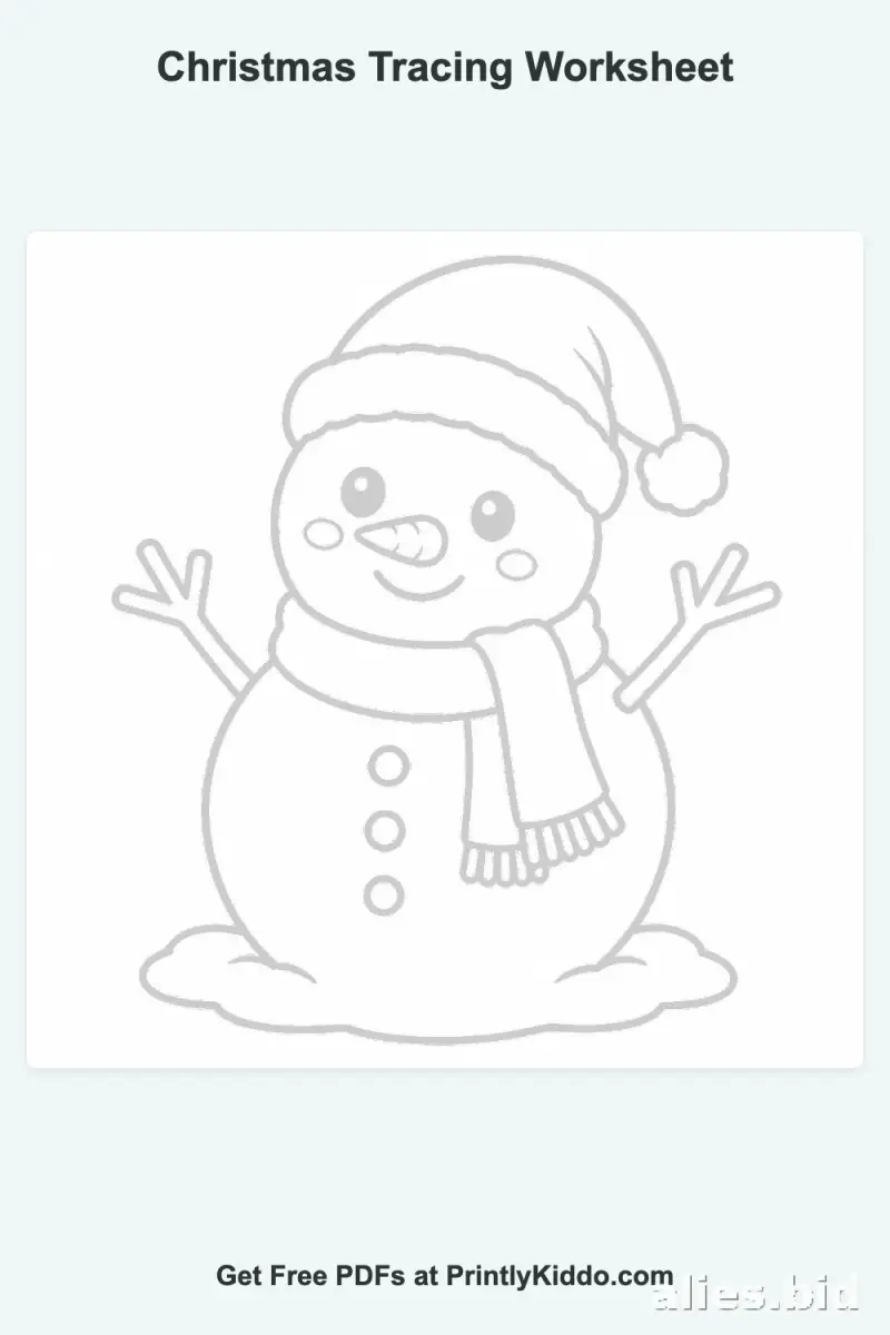 Christmas Worksheets Free Printable For Preschool #5