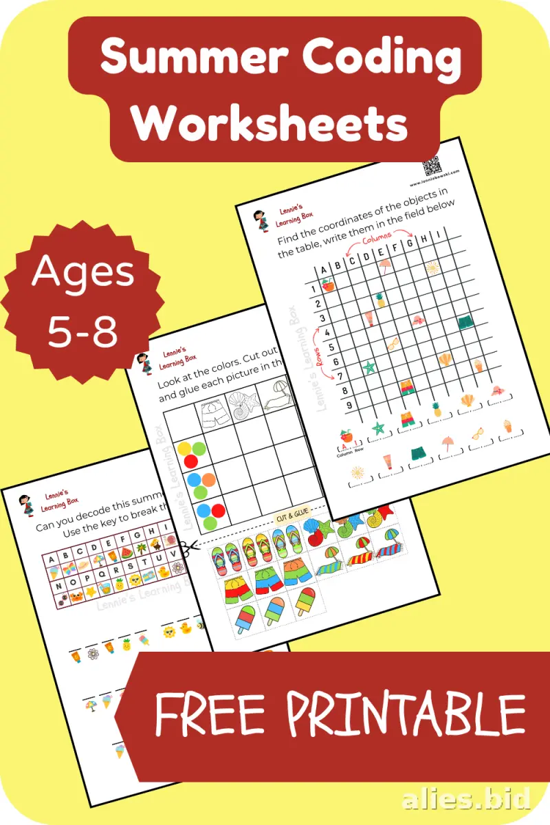 Free Printable Coding Worksheet For Kids Free #22