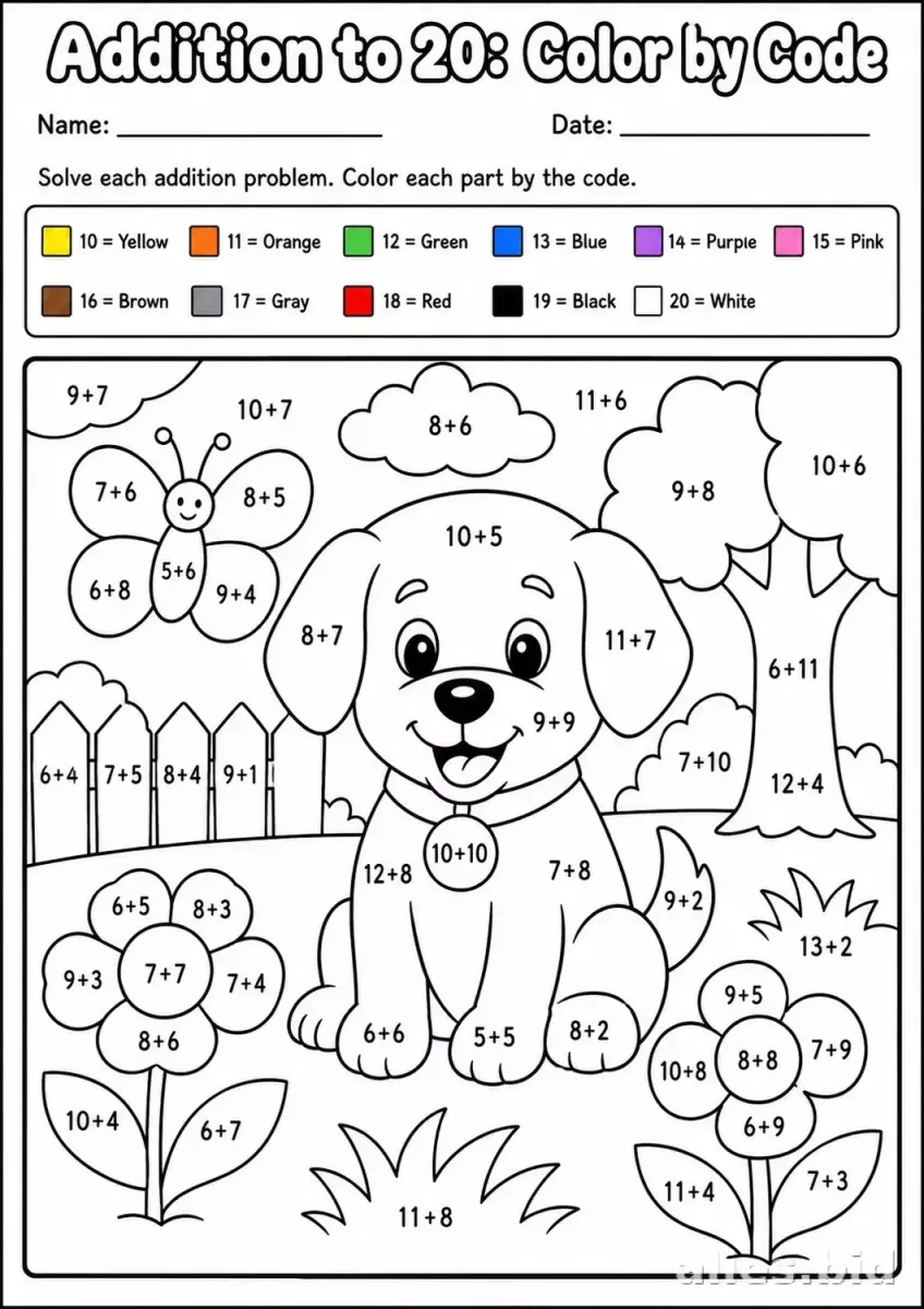 Free Printable Coding Worksheet For Kids Free #9