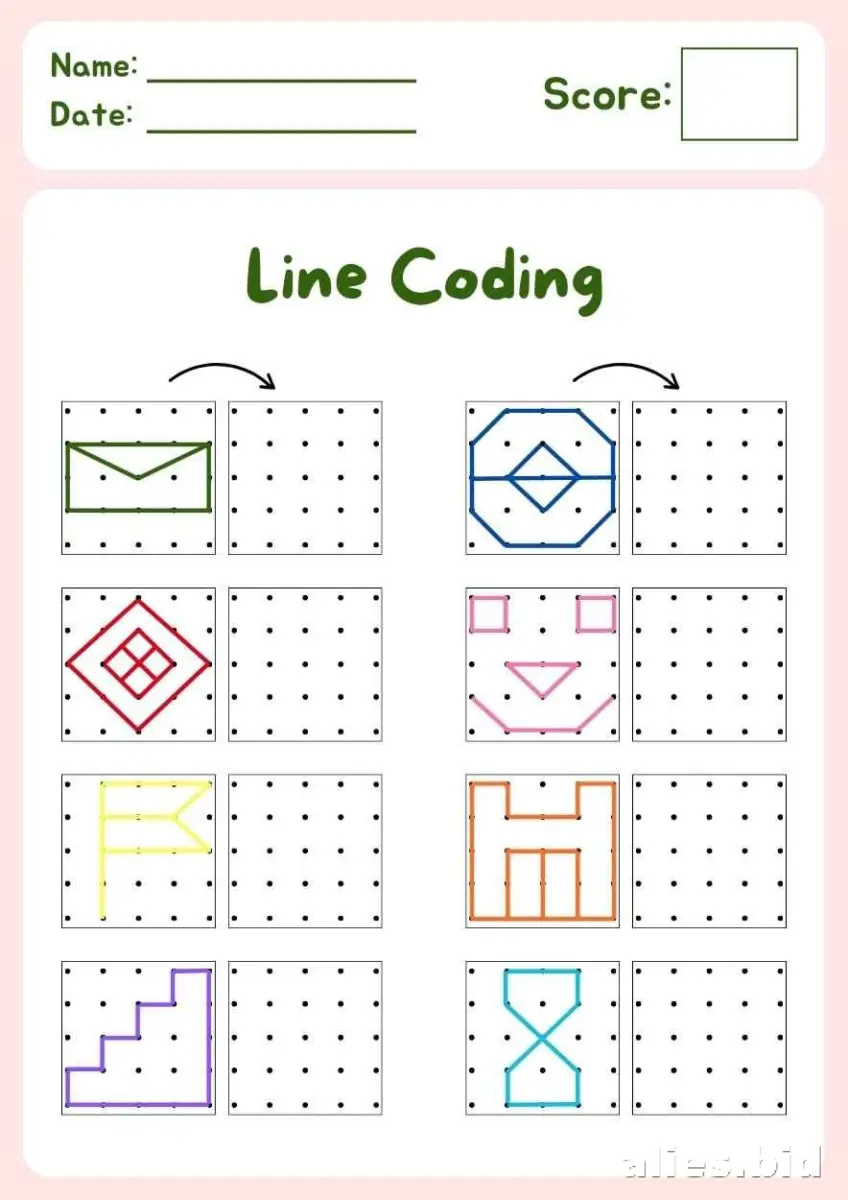 Free Printable Coding Worksheet For Kids Free #14