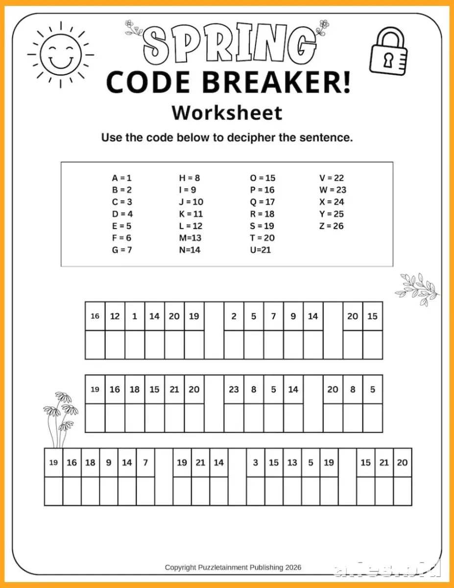 Free Printable Coding Worksheet For Kids Free #2