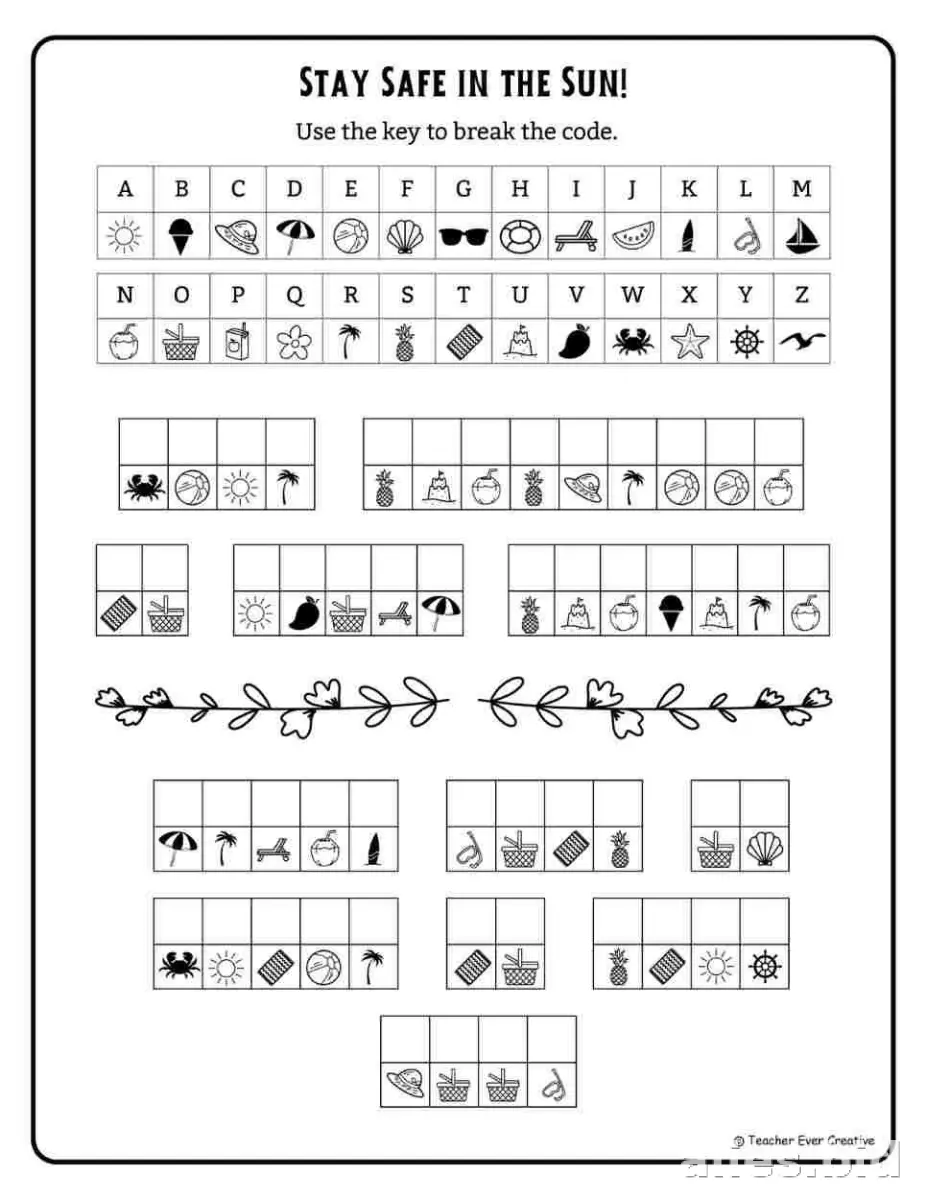 Free Printable Coding Worksheet For Kids Free #6