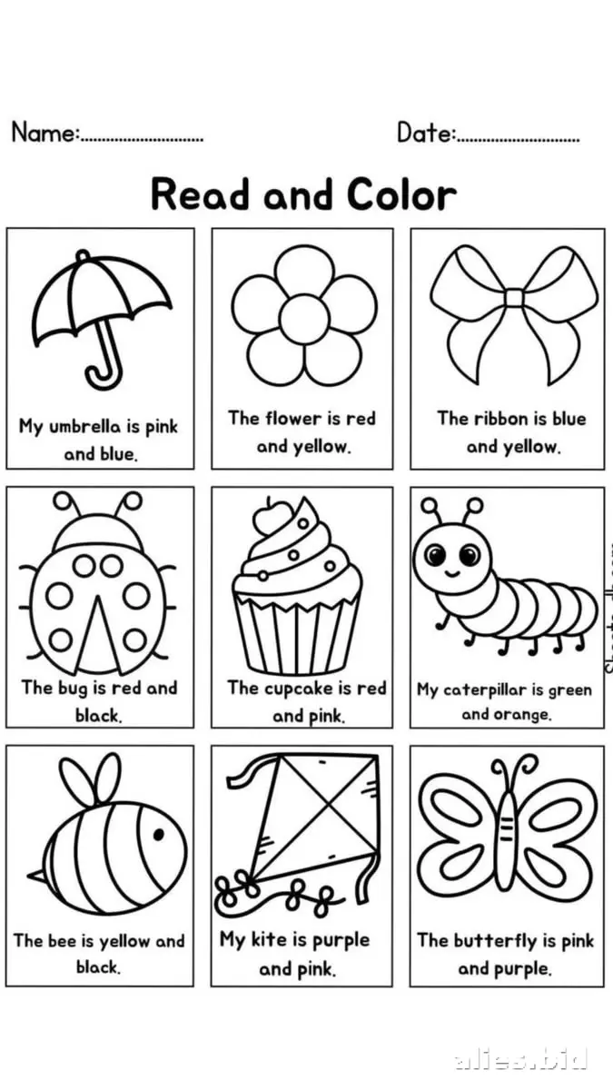 Free Printable Coloring Activity Sheet For Kids Worksheet #13