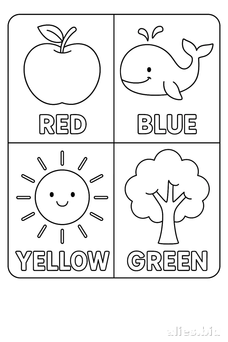 Free Printable Coloring Activity Sheet For Kids Worksheet #3