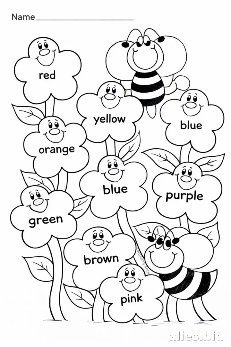 Free Printable Coloring Activity Sheet For Kids Worksheet #5
