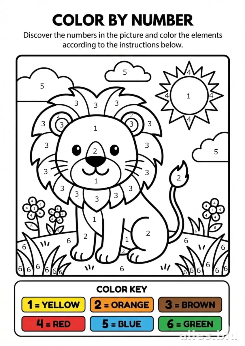 Free Printable Coloring Activity Sheet For Kids Worksheet #9