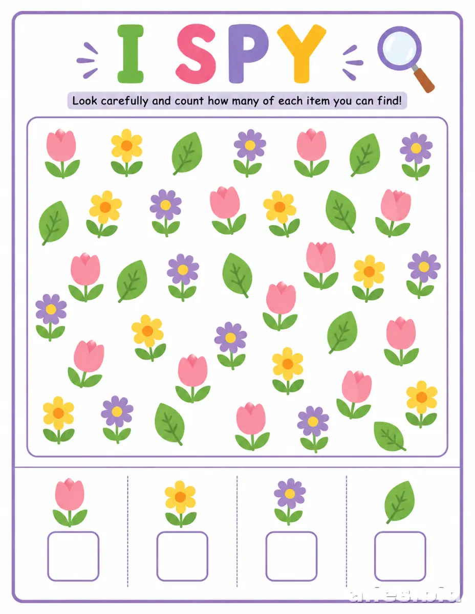Free Printable Counting Activity Sheet Free Worksheet #12