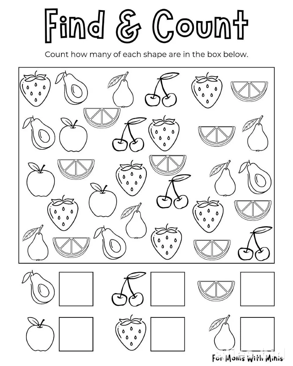 Free Printable Counting Activity Sheet Free Worksheet #9