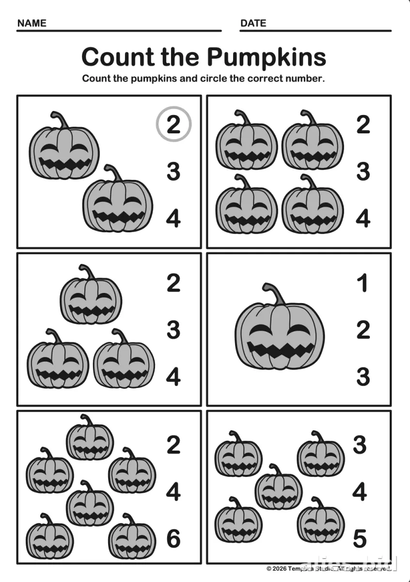 Counting Worksheets For Preschool Printable #23