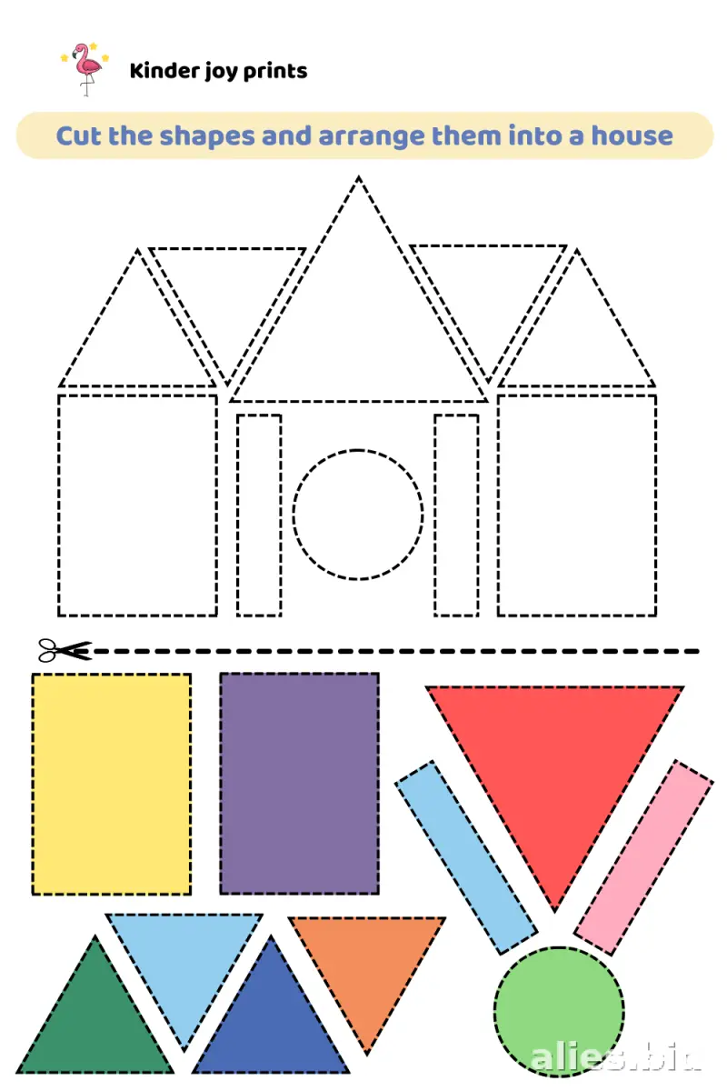 Cut And Paste Worksheets Kindergarten Free Printable #4