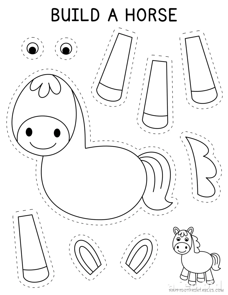 Cut And Paste Worksheets Kindergarten Free Printable #6