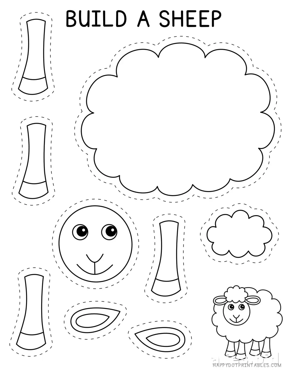 Cut And Paste Worksheets Kindergarten Free Printable #7