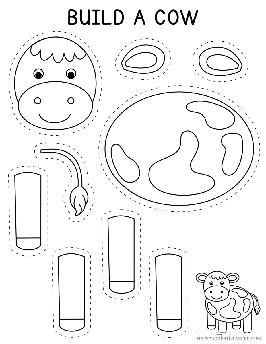 Cut And Paste Worksheets Kindergarten Free Printable #9