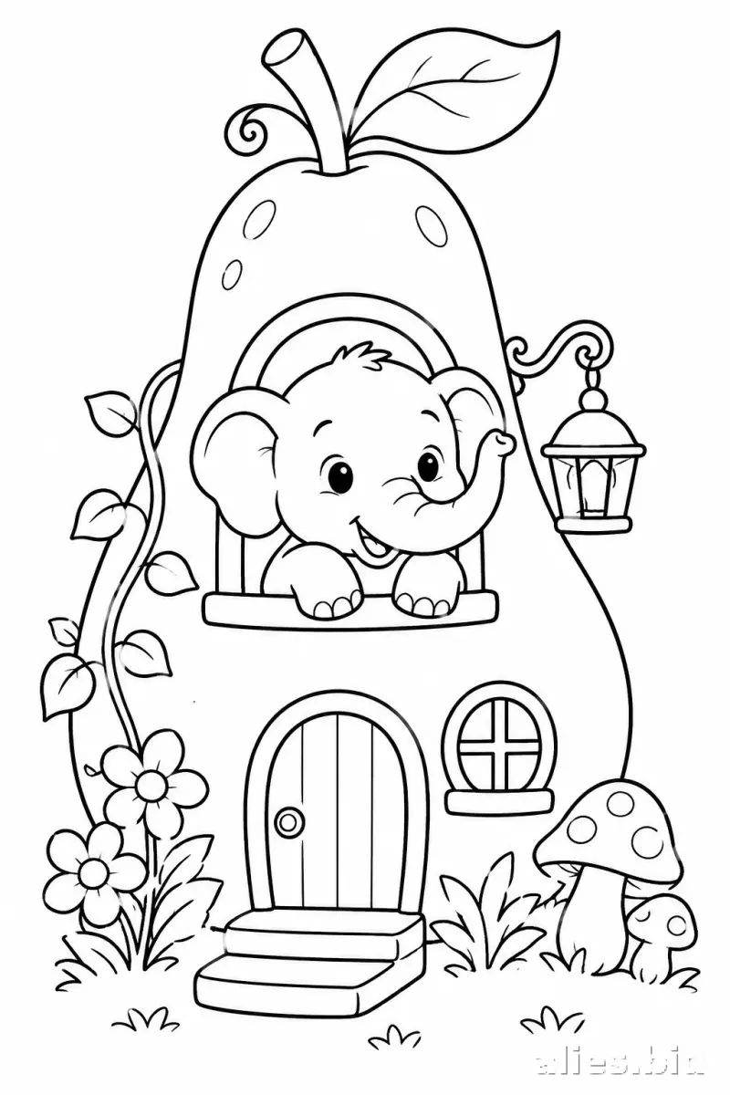 Free Printable Cute Animal Coloring Pages For Kids Worksheet #3