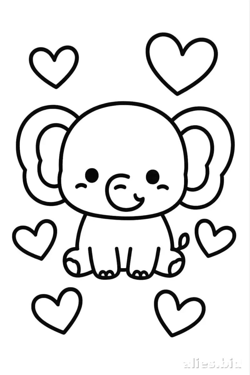 Free Printable Cute Animal Coloring Pages For Kids Worksheet #19