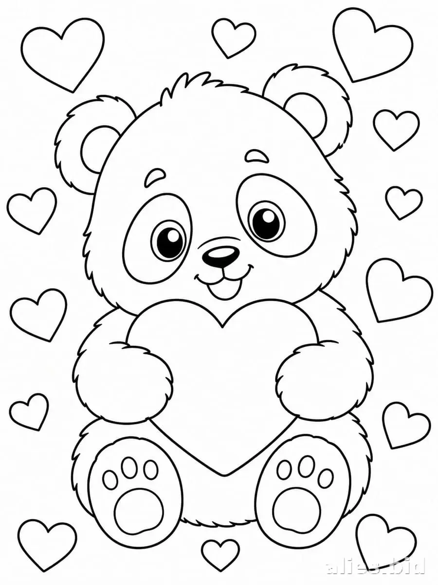 Free Printable Cute Animal Coloring Pages For Kids Worksheet #12