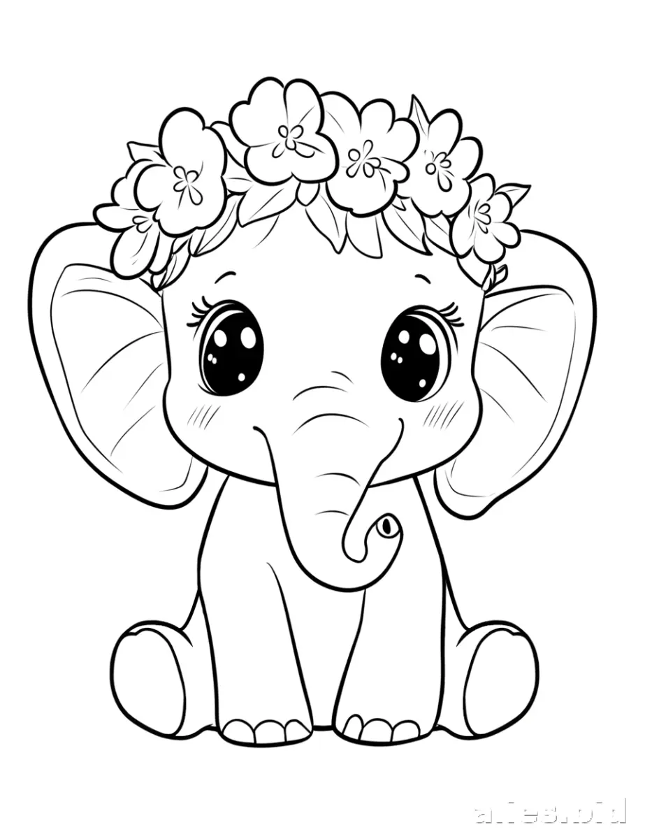 Free Printable Cute Animal Coloring Pages For Kids Worksheet #13