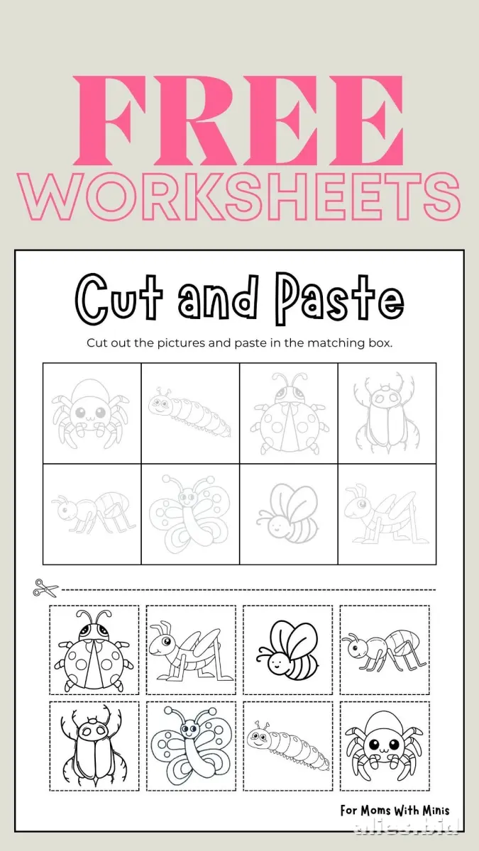 Free Printable Cutting Activity Sheet For Kids Worksheet #17