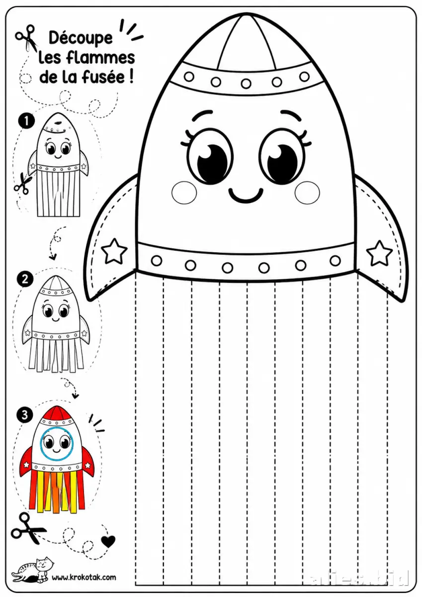 Free Printable Cutting Activity Sheet For Kids Worksheet #7