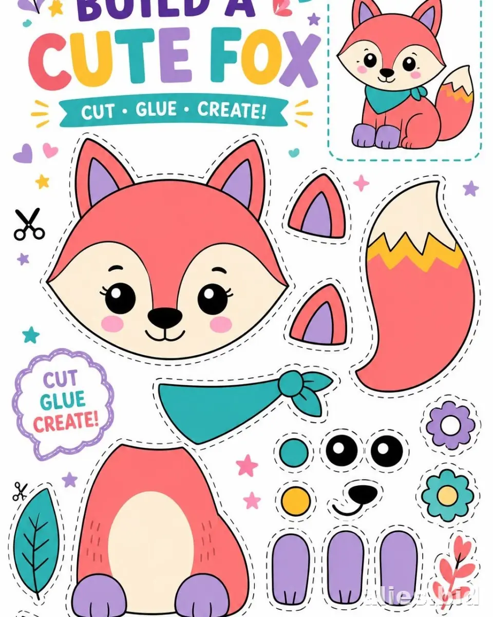 Free Printable Cutting Activity Sheet For Kids Worksheet #5
