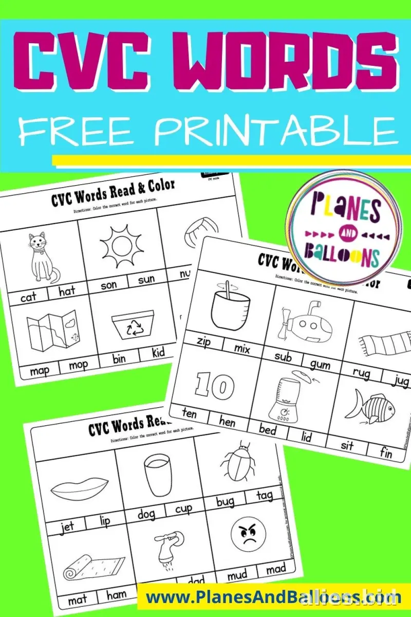 Free Printable CVC Word Worksheets For Kindergarten #10