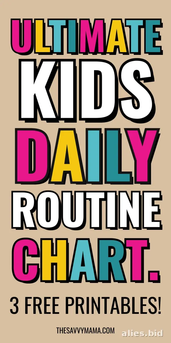 Free Printable Daily Planner Template For Kids Free Worksheet #6