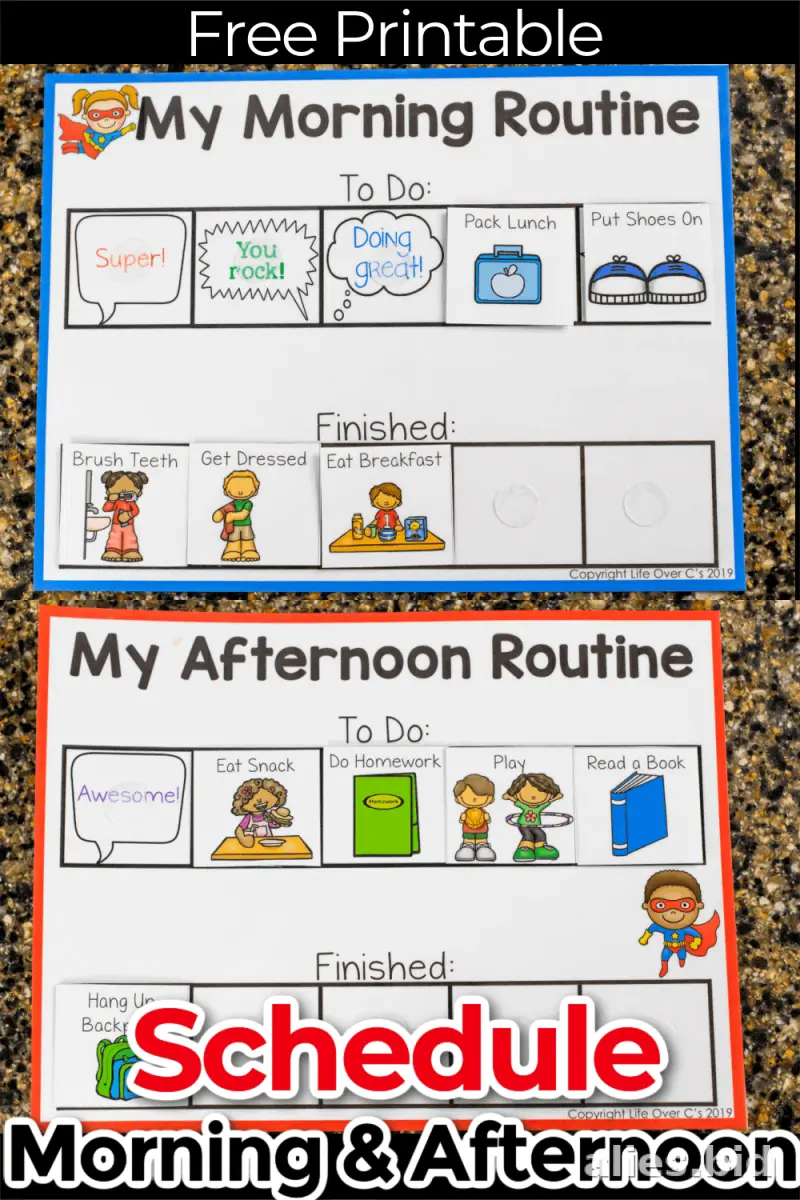 Free Printable Daily Planner Template For Kids Free Worksheet #17