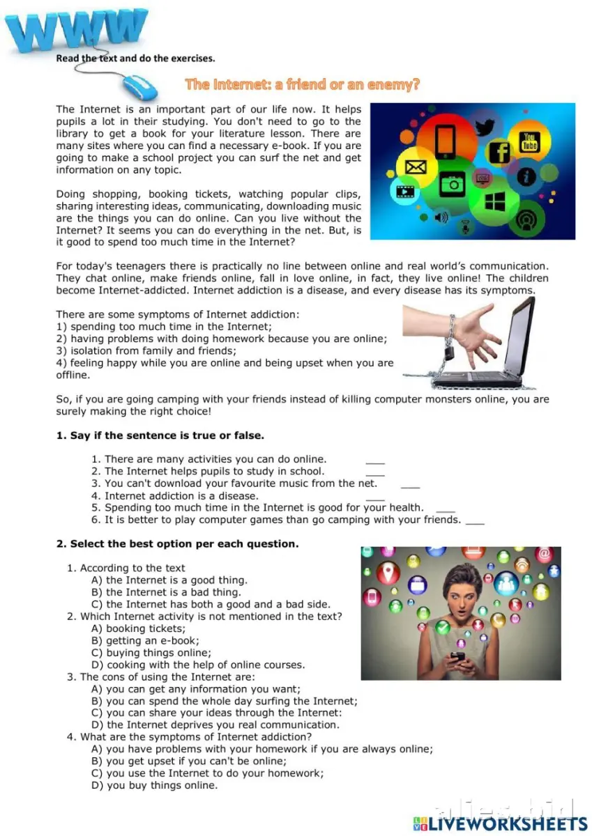 Free Printable Digital Literacy Worksheet Free #21