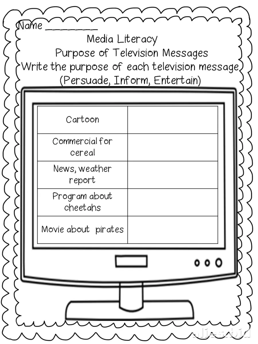 Free Printable Digital Literacy Worksheet Free #10