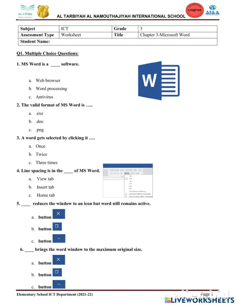 Free Printable Digital Literacy Worksheet Free #4