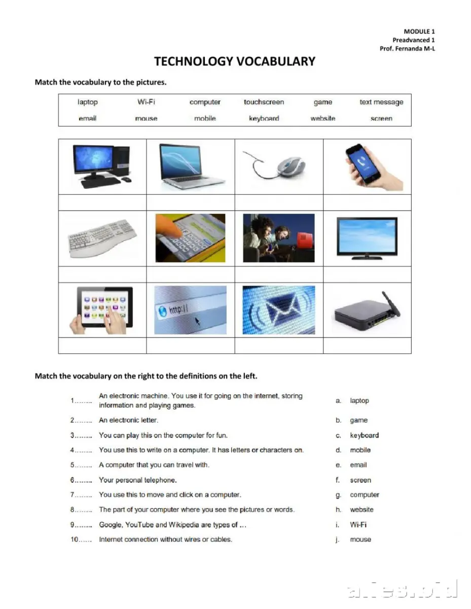 Free Printable Digital Literacy Worksheet Free #5