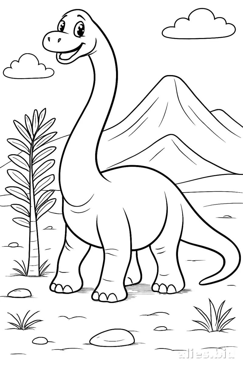 Dinosaur Coloring Pages Printable Free Worksheet #21