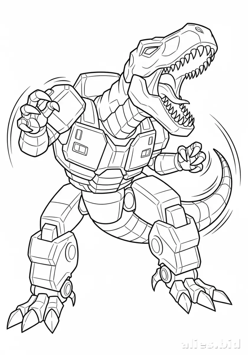 Dinosaur Coloring Pages Printable Free Worksheet #26