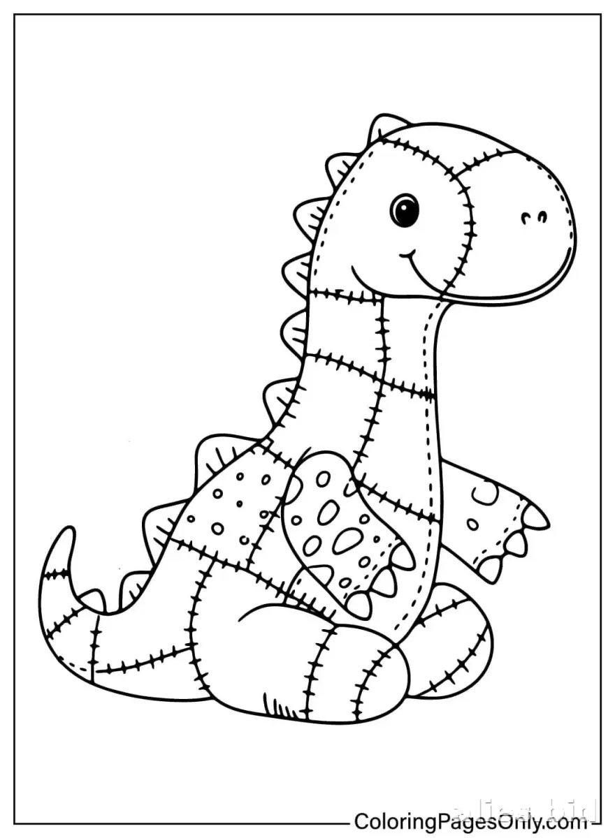 Dinosaur Coloring Pages Printable Free Worksheet #10