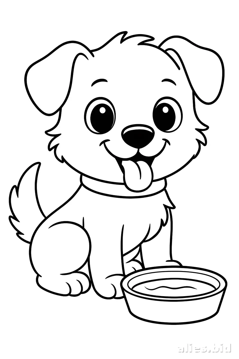 Free Printable Dog Coloring Pages Free Print Worksheet #4