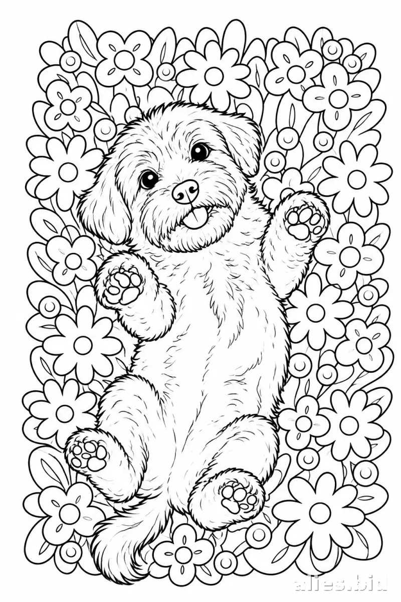 Free Printable Dog Coloring Pages Free Print Worksheet #5